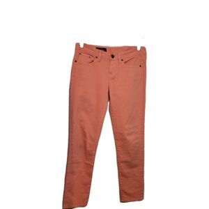 J.Crew Toothpick Ankle Jeans Women’s Size 27 – Coral Skinny Stretch Denim